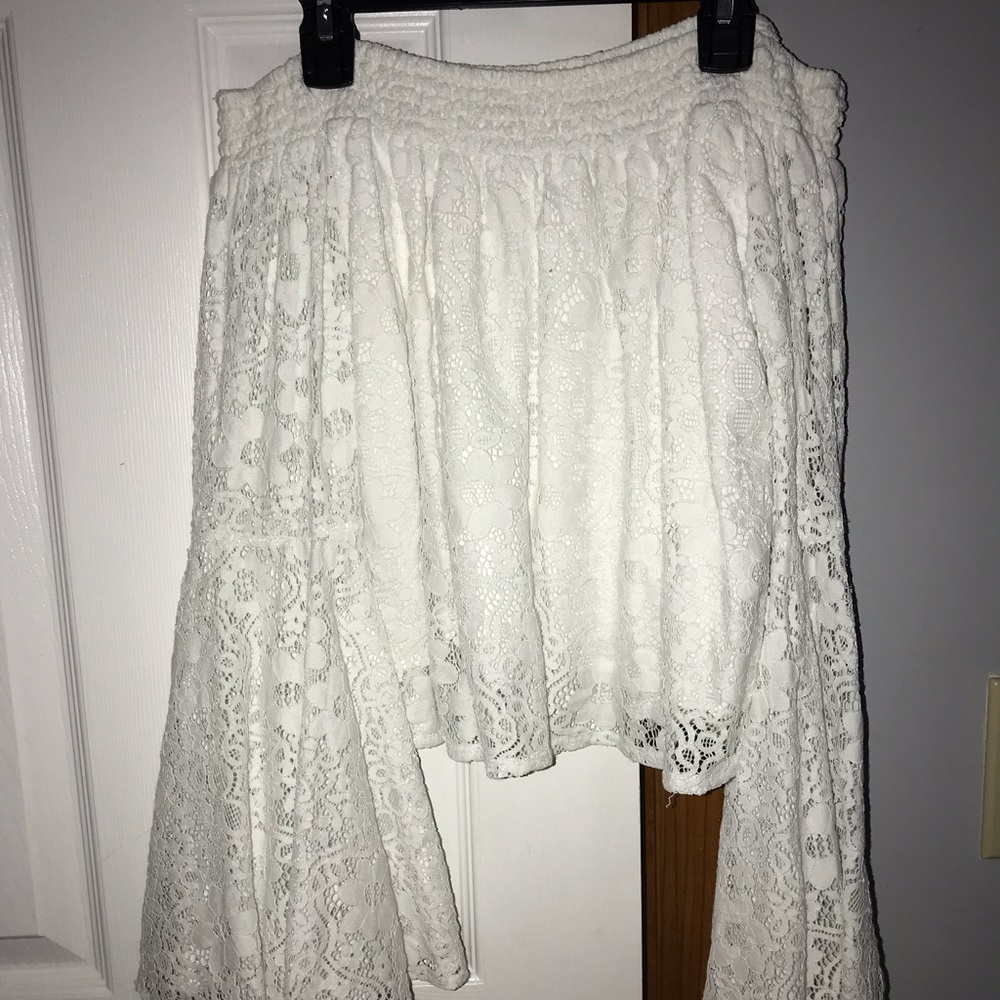 HOLLISTER Off Shoulder White Top